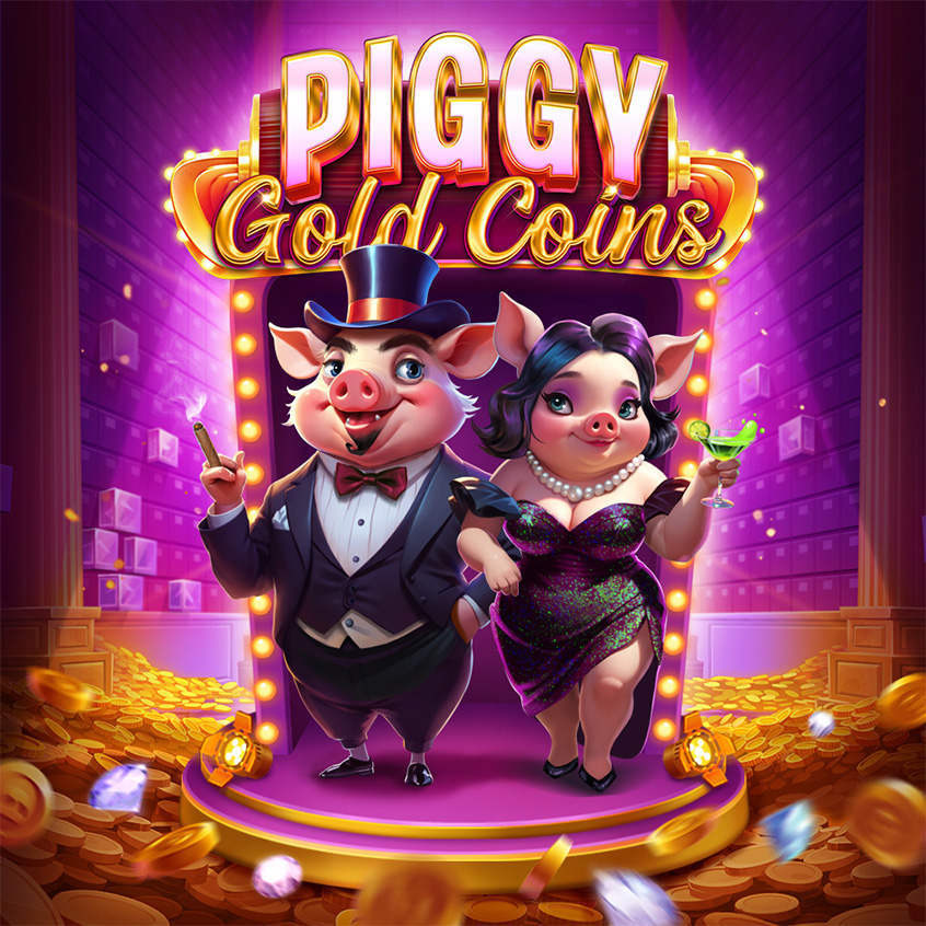 Piggy Gold Coins