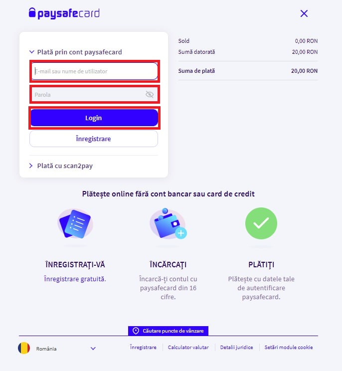 demonstration of how to make a deposit